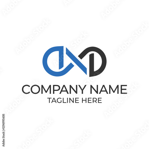 DXD Typography Letter Logo Design EPS 10 Vector for technology business and real estate brand