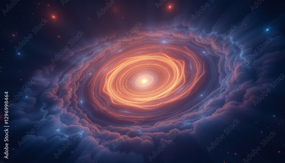 Radiant Galaxy Formation Illuminated by a Bright Galactic Core Radiant Galaxy Formation Illuminated by a Bright Galactic Core
