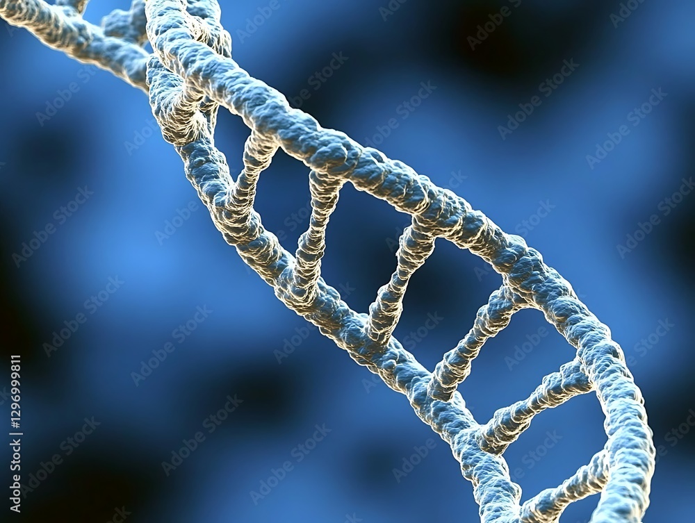 Detailed molecular biology depiction of deoxyribonucleic acid structure Detailed molecular biology depiction of deoxyribonucleic acid structure