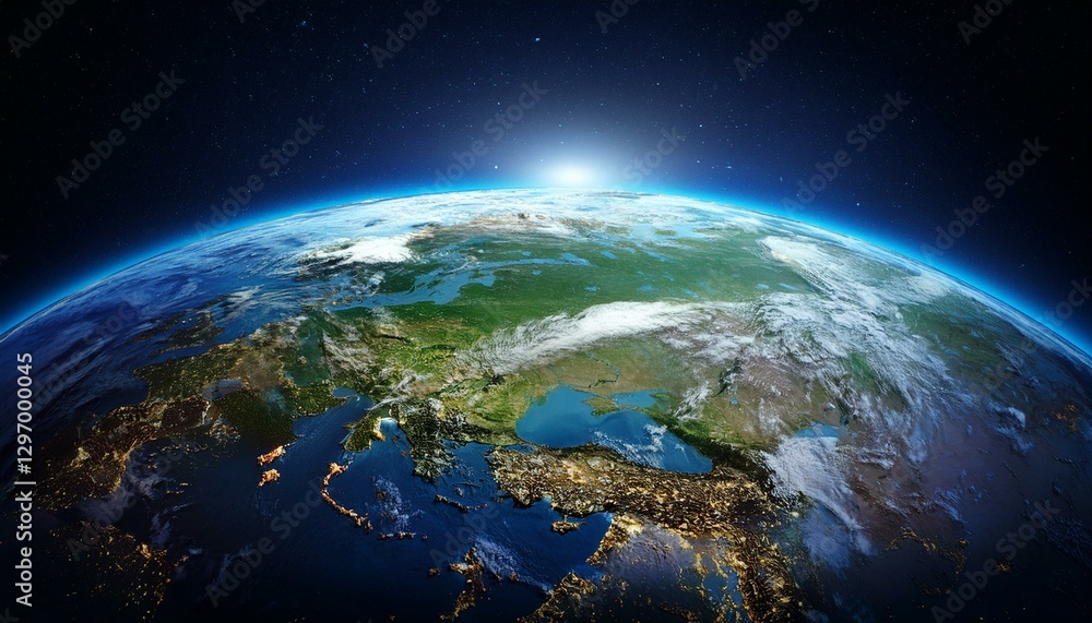 Obraz premium Earth from Space – Stunning View of Our Planet