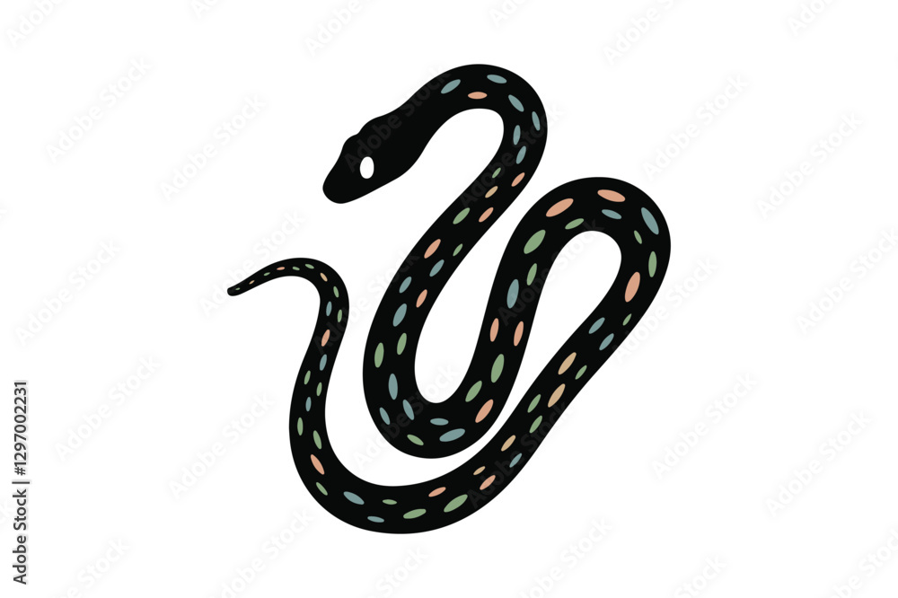 Obraz premium Snake Silhouettes for Logos, Stickers, and Digital Prints