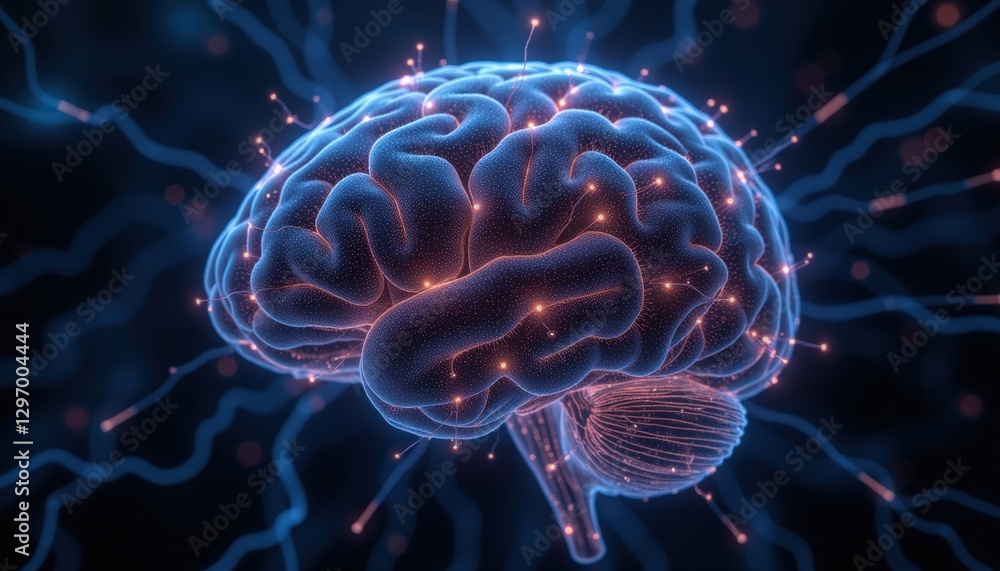 Brain with Complex Neural Network and Synaptic Connections Brain with Complex Neural Network and Synaptic Connections