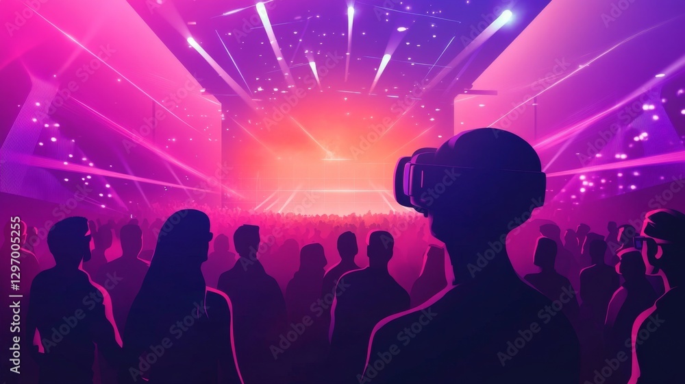Obraz premium VR Concert Experience - Immersive Digital Art
