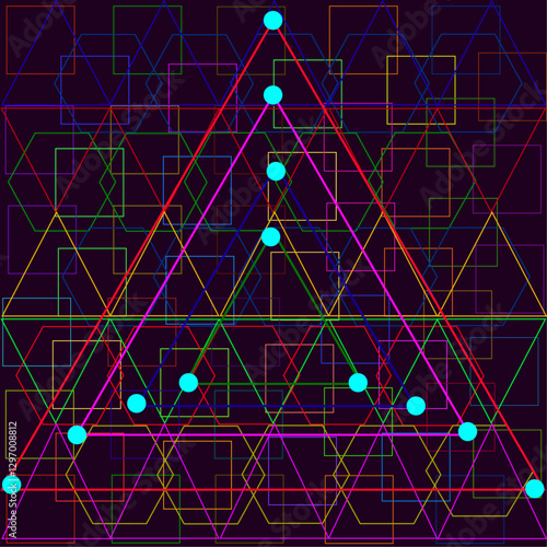 abstract background with atom