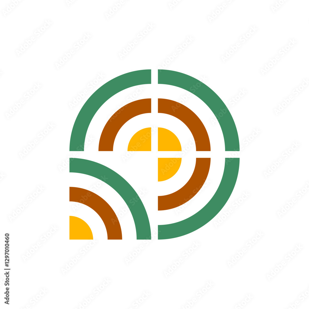 Fototapeta premium Abstract logo. Icon design. Template elements. Geometric abstract logos