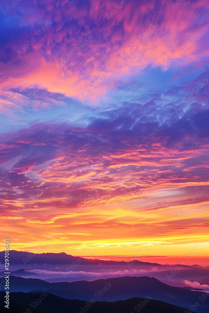 A Tranquil Twilight: The Majestic Colors of a Sunset A Tranquil Twilight: The Majestic Colors of a Sunset