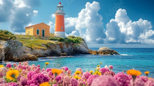 The Enchanting Spring Light at Capo San Marco Lighthouse: A Vibrant Celebration of Sardinia's Coastal Beauty