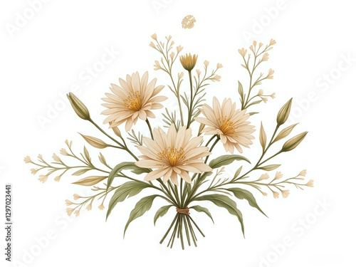 Elegant floral bouquet with soft color palette