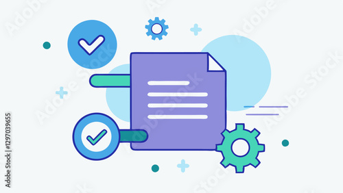 Smart Contracts An image depicting a contract with gears or a checkmark symbolizing automated agreement exeion when conditions are met representing smart contracts on the