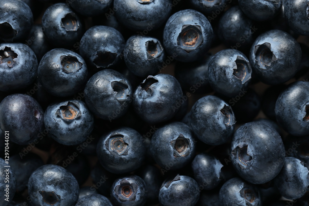 High-Quality Macro Photography of Fresh Blueberries with Detailed Texture High-Quality Macro Photography of Fresh Blueberries with Detailed Texture