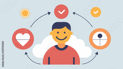 These illustrations collectively strengthen the concept of a psychological set point for happiness emphasizing resilience amidst varying life circumstances.