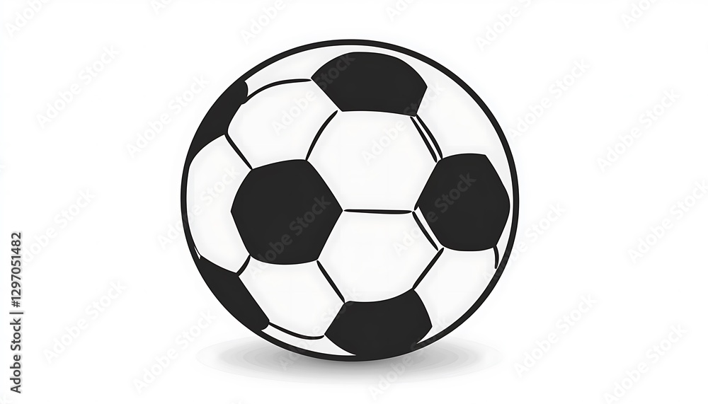 Fototapeta premium Soccer ball graphic illustration