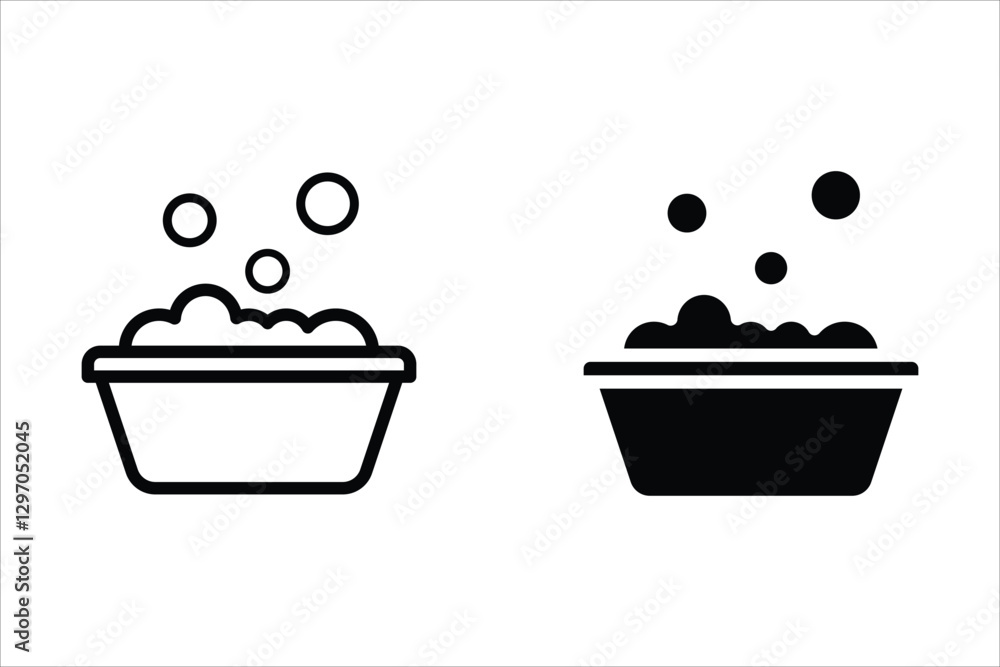 Tub icon. sign for mobile concept and web design. vector illustration Tub icon. sign for mobile concept and web design. vector illustration