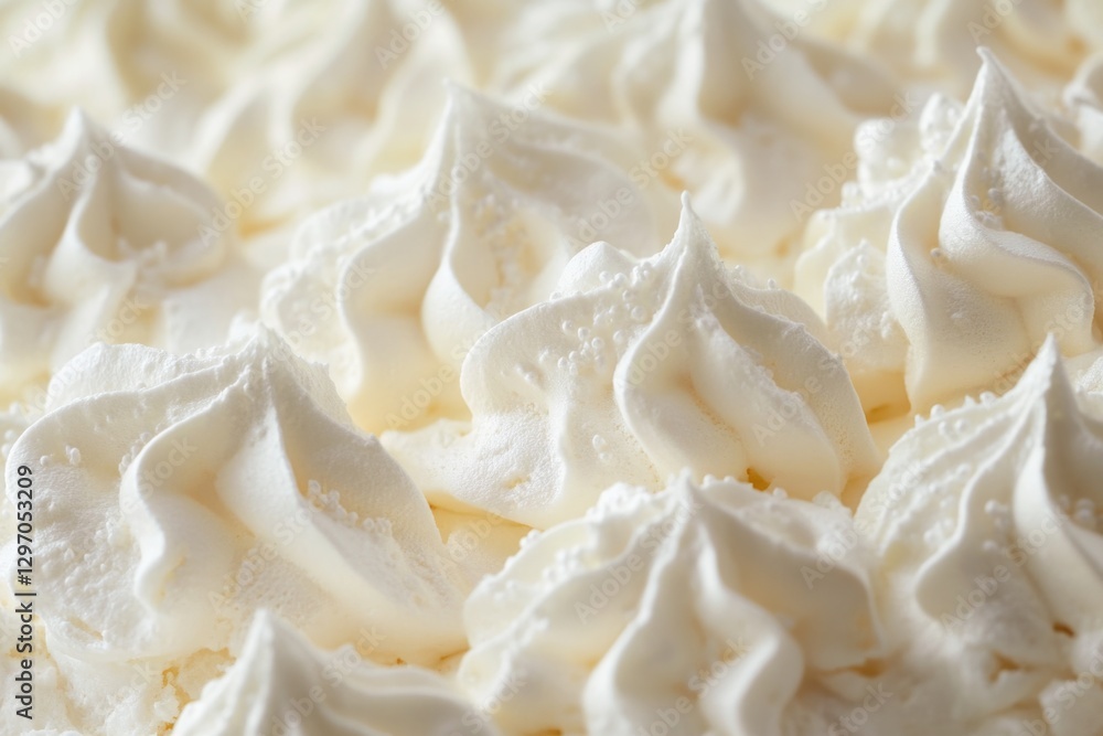 A close-up shot of whipped cream on a cake A close-up shot of whipped cream on a cake