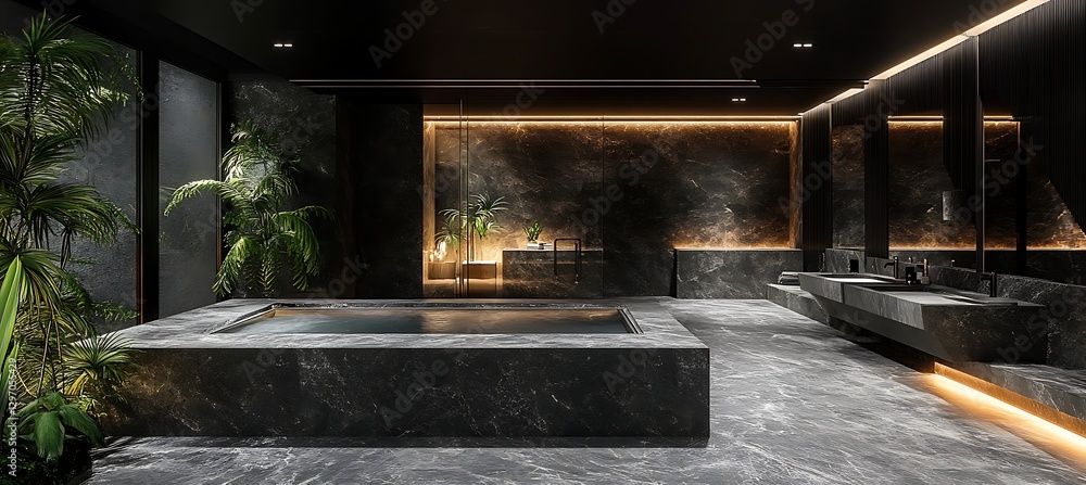 A luxurious spa retreat with serene design, natural materials, and high-end amenities A luxurious spa retreat with serene design, natural materials, and high-end amenities