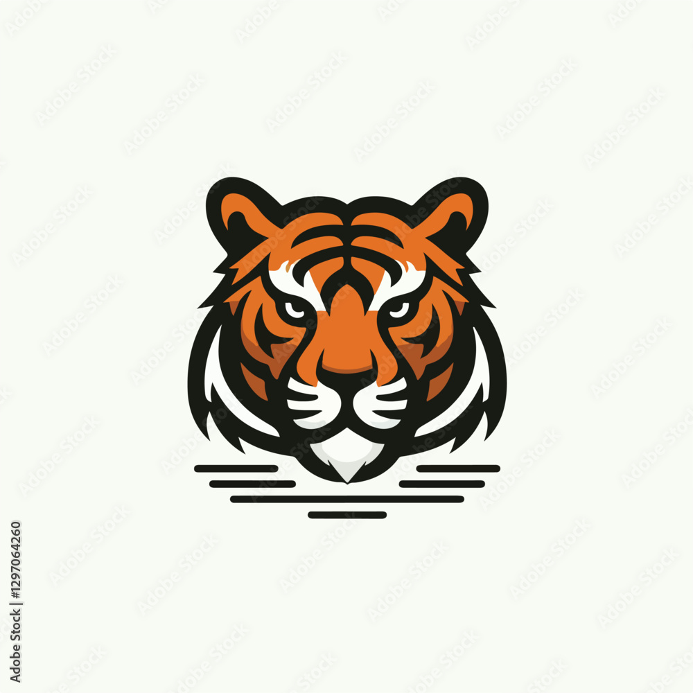 vector image of tiger logo vector image of tiger logo