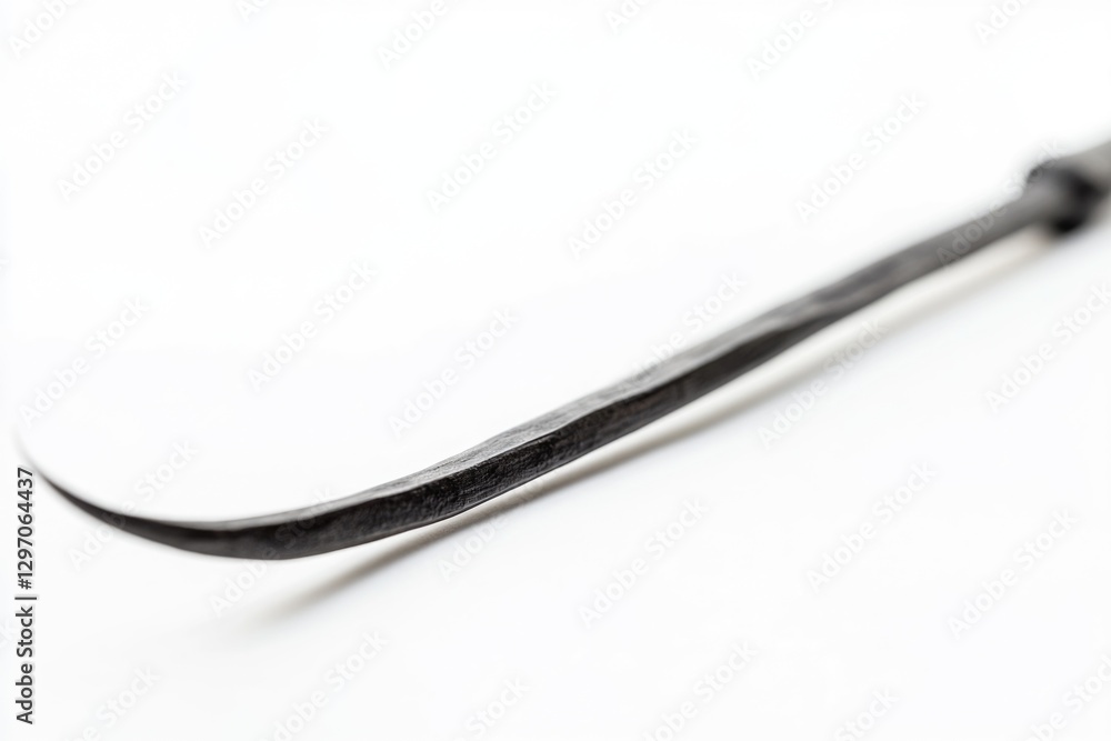 A close-up shot of a knife on a white surface, perfect for use in crime scene investigations or as a prop in a film production A close-up shot of a knife on a white surface, perfect for use in crime scene investigations or as a prop in a film production