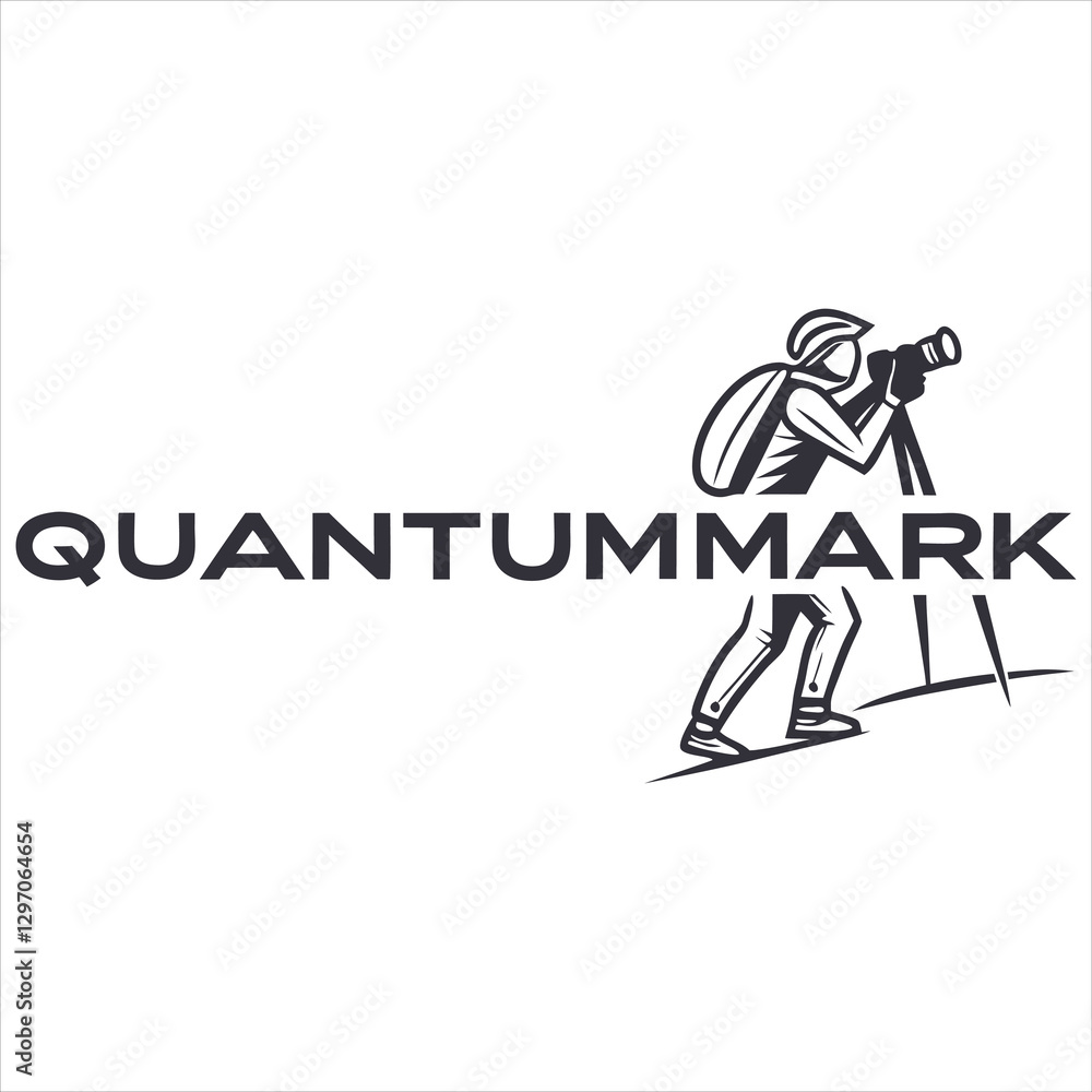 QuantumMark Abstract Arrow Growth Logo QuantumMark Abstract Arrow Growth Logo