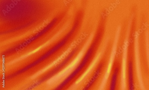 abstract orange background with futuristic glowing stripes 