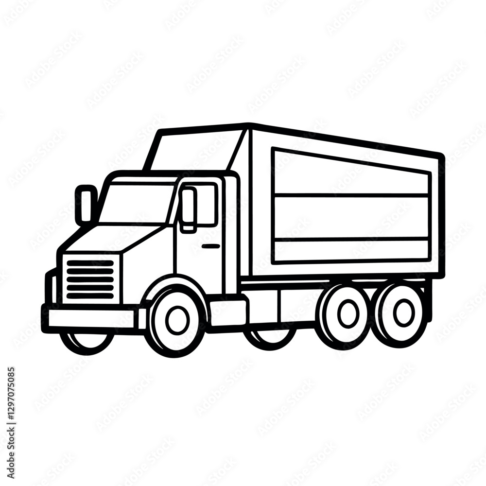 High Quality Truck Line Art Vector for Logos and Prints
High Quality Truck Line Art Vector for Logos and Prints