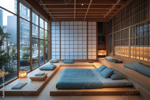 A bed arranged according to...
