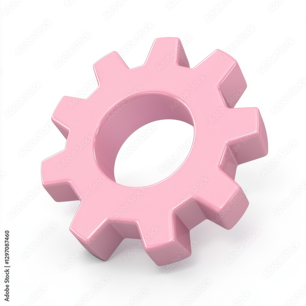 A vibrant pink gear icon, symbolizing creativity and innovation in design and technology. A vibrant pink gear icon, symbolizing creativity and innovation in design and technology.