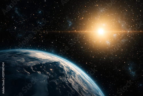 Fototapeta Naklejka Na Ścianę i Meble -  Earth in space