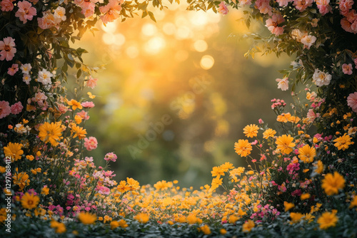 A cheerful background scene...