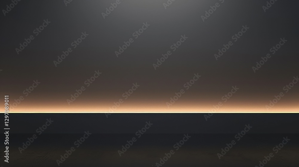 Fototapeta premium Dark Wall with Horizontal Light Strip