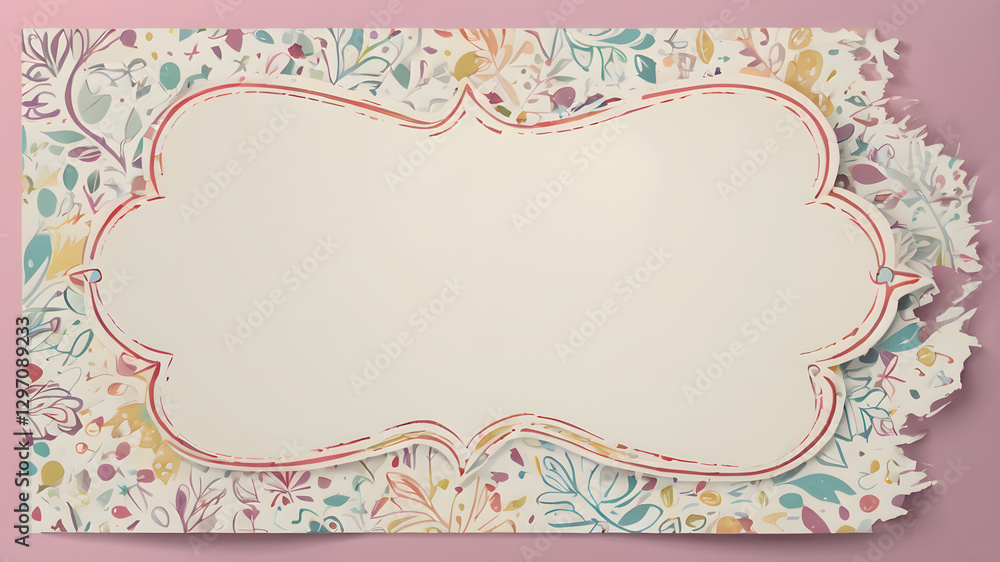 Template frame design for greeting card. Invitation card template suitable for wedding, greeting, banner, cover. invitation card template design.