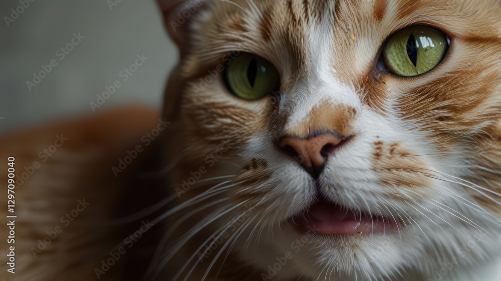A Close Up Of Domestic Female Cat Background A Close Up Of Domestic Female Cat Background