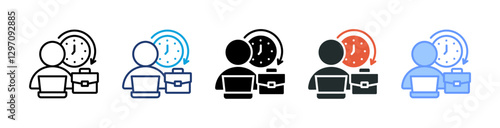 Full Time Job Icon