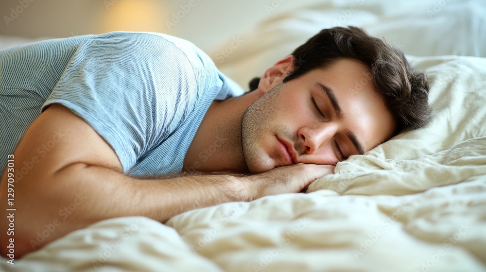 Peaceful Sleep in a Cozy Bedroom Peaceful Sleep in a Cozy Bedroom