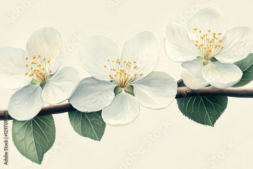 A detailed botanical illust...