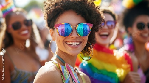 Happy Women at Pride Celebration