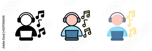 Listening Music Icon