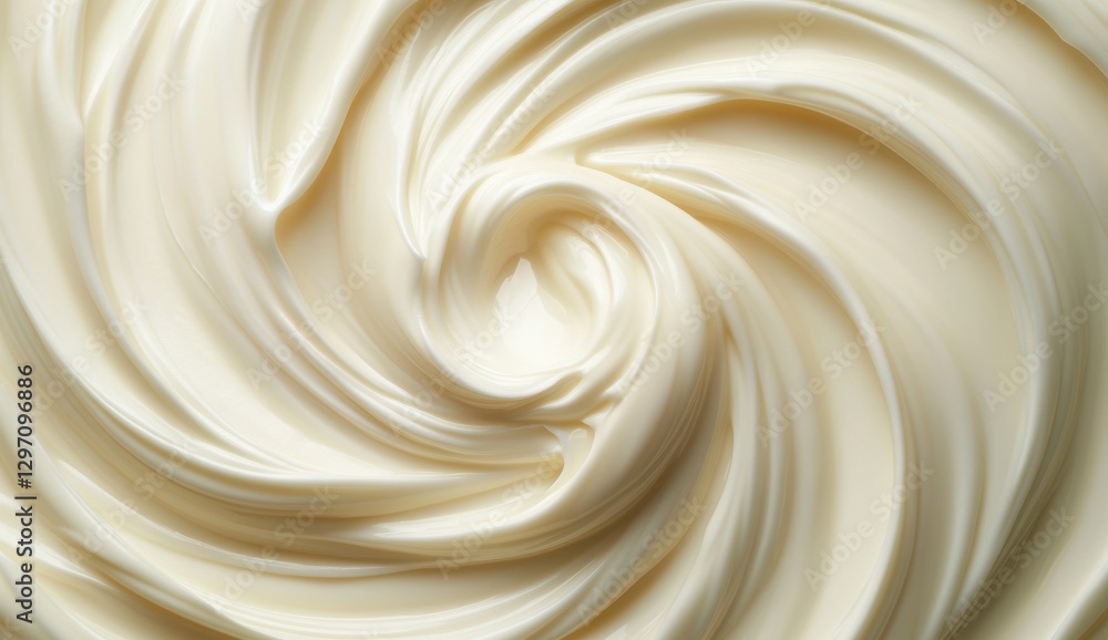 Creamy Texture of Whipped Vanilla Frosting Swirling Smoothly in a Bowl Perfect for Culinary Projects and Dessert Presentation Creamy Texture of Whipped Vanilla Frosting Swirling Smoothly in a Bowl Perfect for Culinary Projects and Dessert Presentation