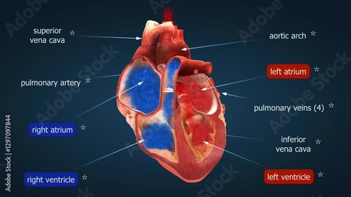  Mechanism of blood circulation in human heart