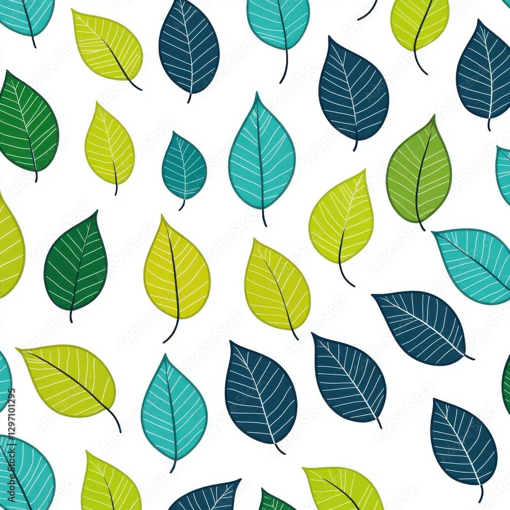 Vibrant collection of various green leaves against a bright white background. Vibrant collection of various green leaves against a bright white background.