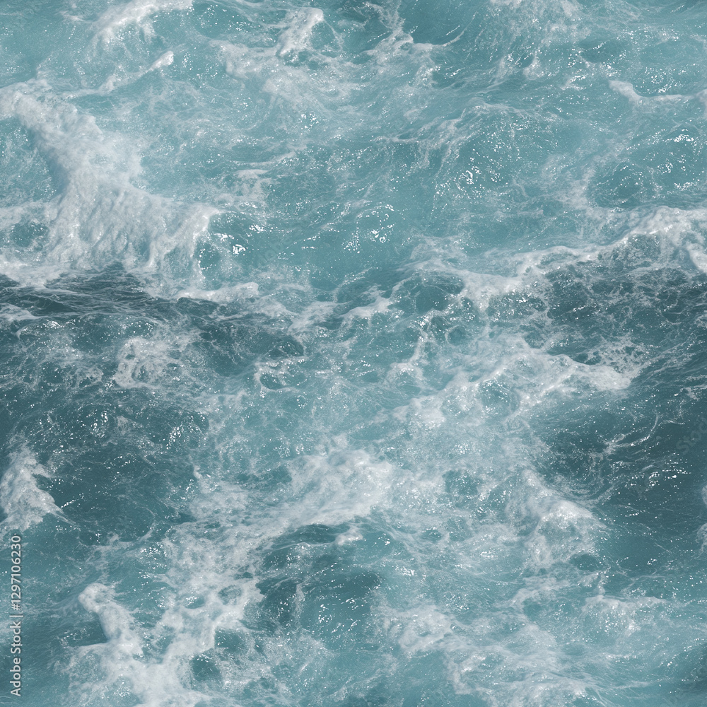 Ultra-detailed seamless texture of ocean waves showcasing dynamic water movement and vibrant colors in a natural setting Ultra-detailed seamless texture of ocean waves showcasing dynamic water movement and vibrant colors in a natural setting
