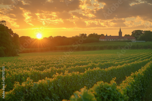 A picturesque landscape of ...
