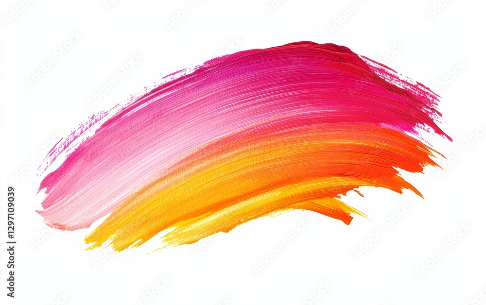 Abstract Paint Stroke Art - Vibrant Colors Abstract Paint Stroke Art - Vibrant Colors