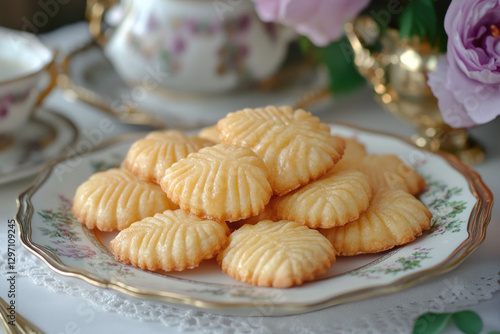 A plate of koeksisters, gol...