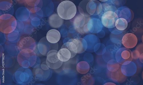 Vibrant bokeh patterns create a magical atmosphere with soft glows in varying colors