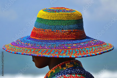 A traditional Basotho hat, ...