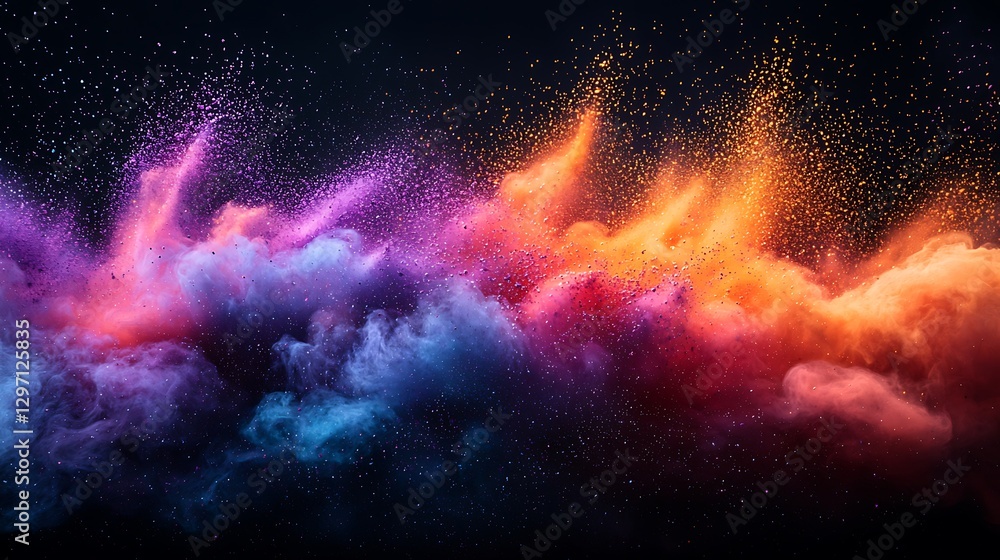 Vibrant Color Explosion Abstract Art Background Vibrant Color Explosion Abstract Art Background