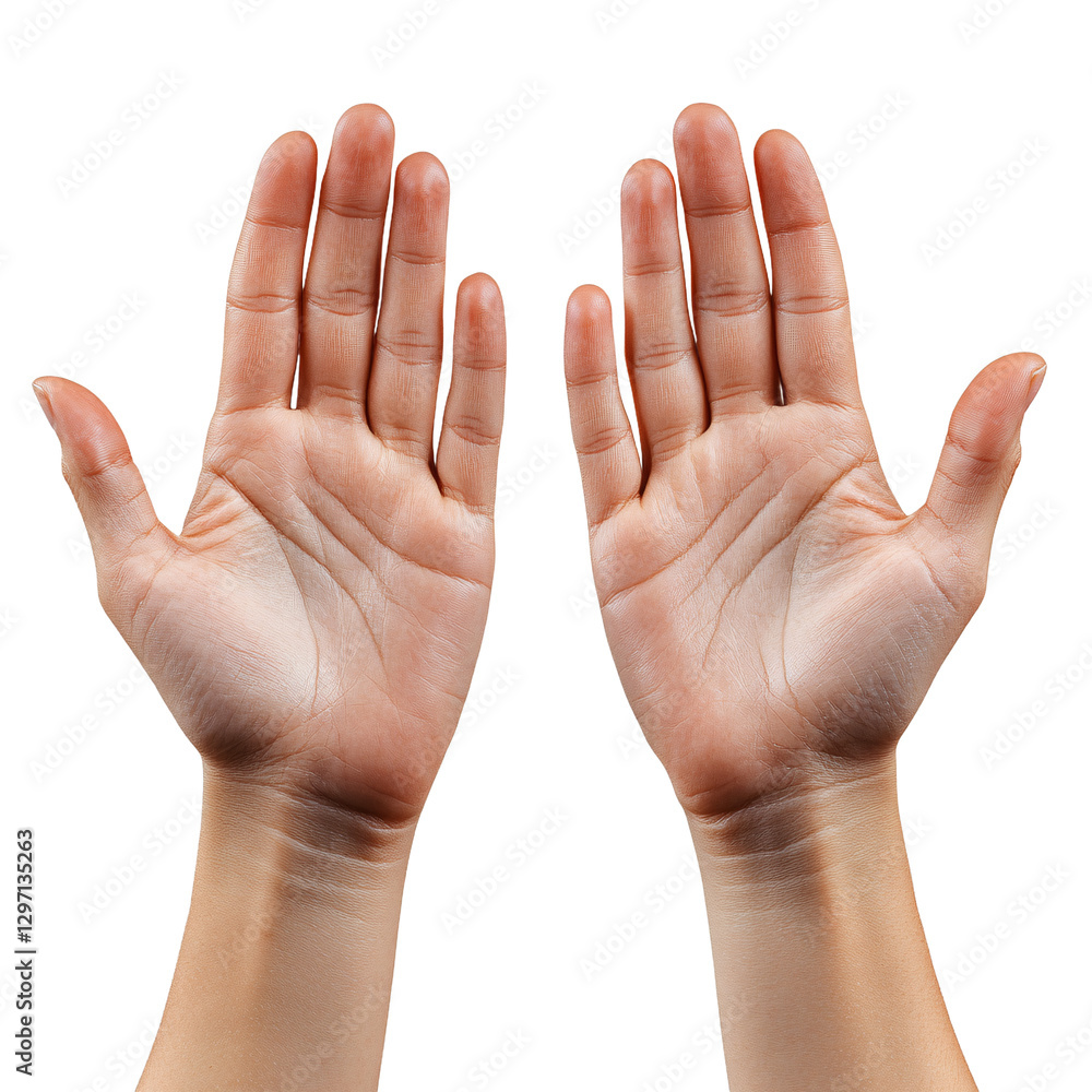 Female hands isolated on transparent background Female hands isolated on transparent background