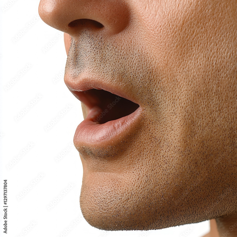 man mouth isolated man mouth isolated