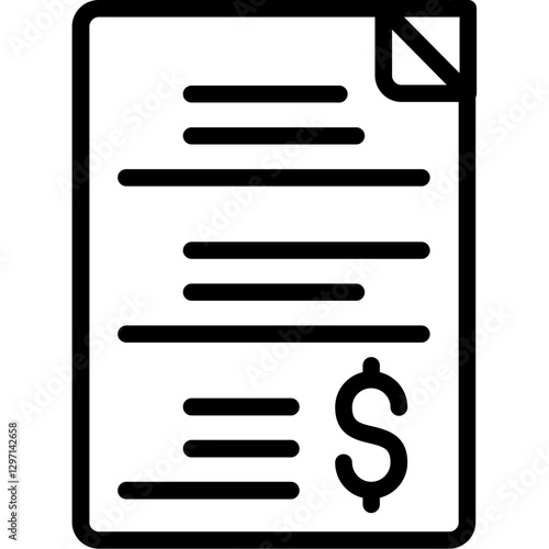 Deposit Slip Icon