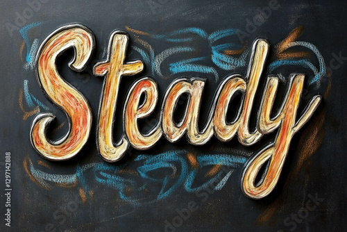 Steady Text Written By A Ch...